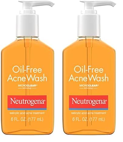 Neutrogena Oil-Free Acne Wash, 6 Fluid Ounce (Pack of 2)