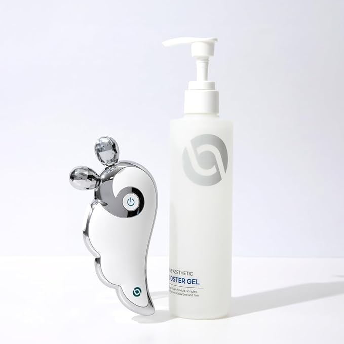 Contour Shot Facial 5-Zone Gua Sha and Roller, All-in-One Skincare Device