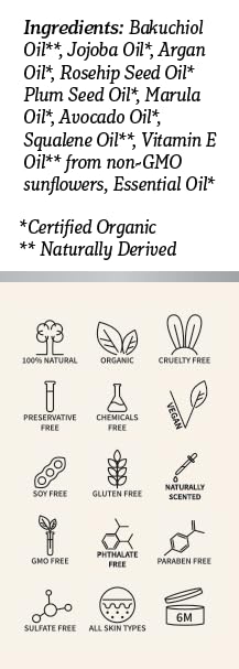 Gaia Body Care 5% Bakuchiol Oil Organic - Anti Aging, Anti Wrinkle, Reduces Fine Lines, Smooths Skin, Hydrates - Botanical Vegan - Natural Retinol Alternative Facial Oil (3.5oz, Unscented)