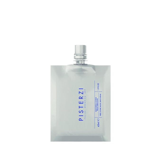 Italian Grooming Art Free Zone Mask and Scrub (Refill Pouch 45ml, 1.5, Fl Oz)