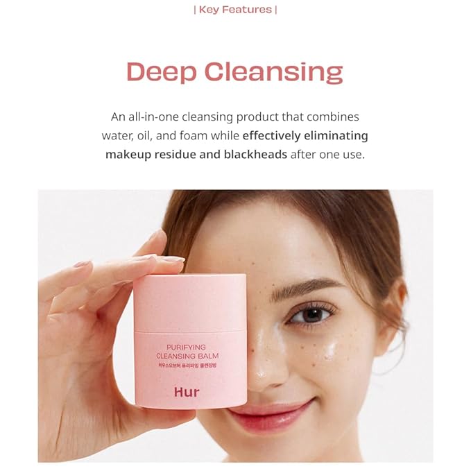 Purifying Cleansing Balm, Sherbet-Type Formulation, Practical Grinder Type - effectively eliminating makeup residue and blackheads without causing dryness or irritation