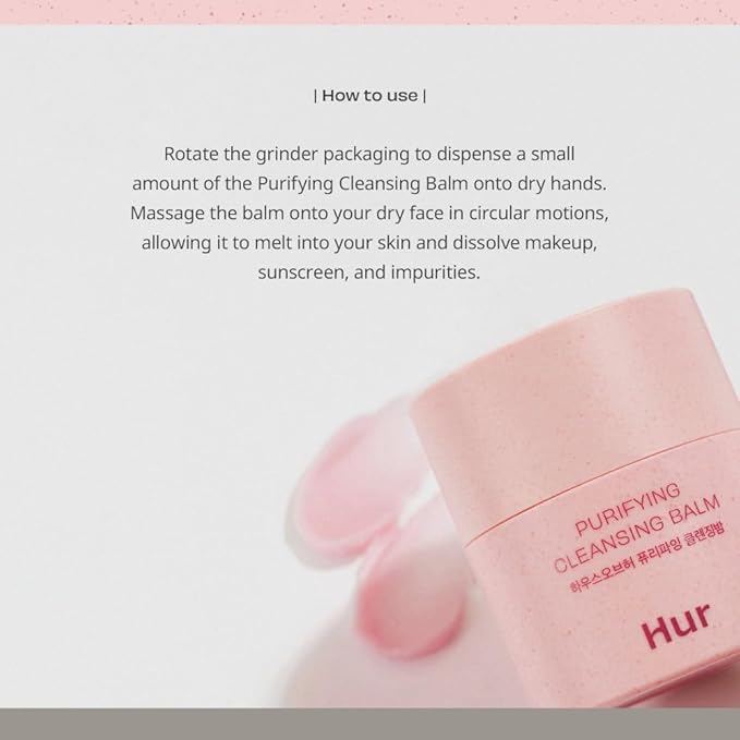 Purifying Cleansing Balm, Sherbet-Type Formulation, Practical Grinder Type - effectively eliminating makeup residue and blackheads without causing dryness or irritation