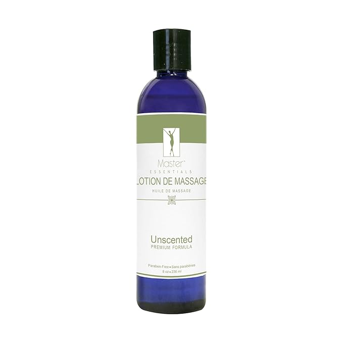 Master Massage Organic Massage Lotion (Pack of 2) - 8 fl oz, Skin-Nourishing Formula for Relaxation, Ideal for Massage Therapy and Home Use