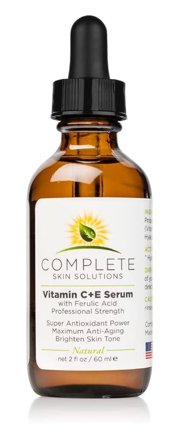 Natural Best Vitamin CE Serum - 2 oz With Ferulic,Hyaluronic Acid, Vitamin C 15% - Made In USA
