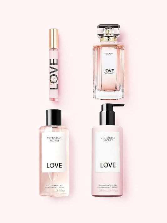 Victoria's Secret Love Fragrance Lotion, Notes of Fresh Juniper, Apricot Blush & Boyfriend Tee (8.4 oz)