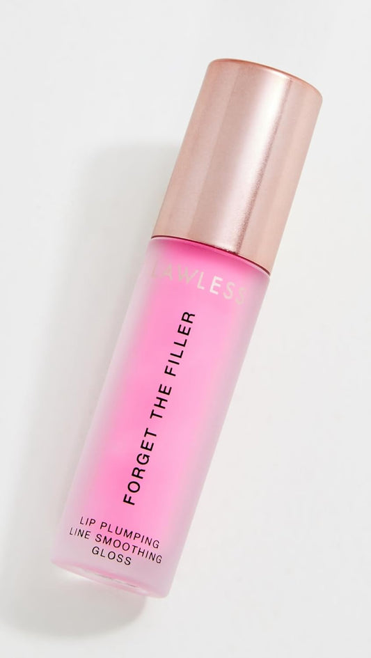Lawless Forget the Filler Lip Plumping Line Smoothing Gloss - Daisy Pink - Premium Volumizing Lip Gloss with Natural Ingredients Designed to Plump, Firm, and Hydrate Lips 0.11 oz