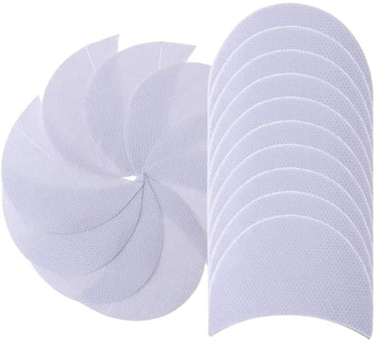 50 Pcs Under Eye Pads Under Eye Patches Lint Lash Extension Eye Patches Eyeshadow Lips Makeup Shields Professional Eyeshadow Stencils for Daily Makeup Use (7X4cm)