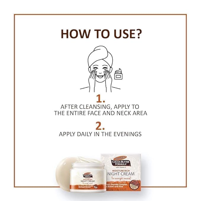 Palmer's Cocoa Butter Formula Moisture Rich Night Cream, 2.70 oz