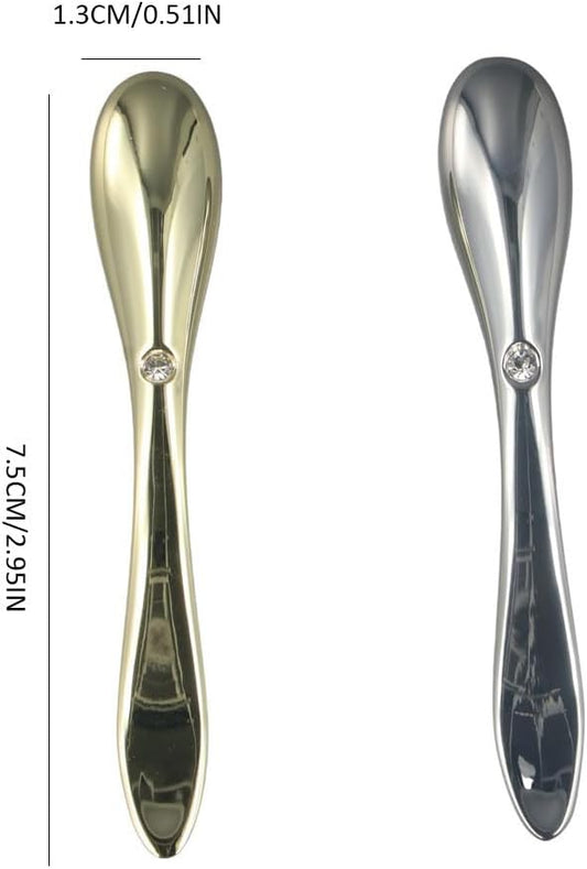 Leadigol 4PCS Eye Cream Applicator,Mini Eye Beauty Apparatus Rolling Massage Stick Cream Mixing Spatula Eye Massager