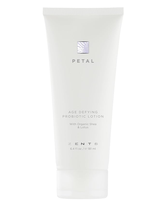 Zents Age-Defying Probiotic Body & Hand Lotion (Petal) | Moisturizing Lotion with Hyaluronic Acid & Organic Shea Butter | Nourishes & Hydrates Skin | 6.4 fl oz