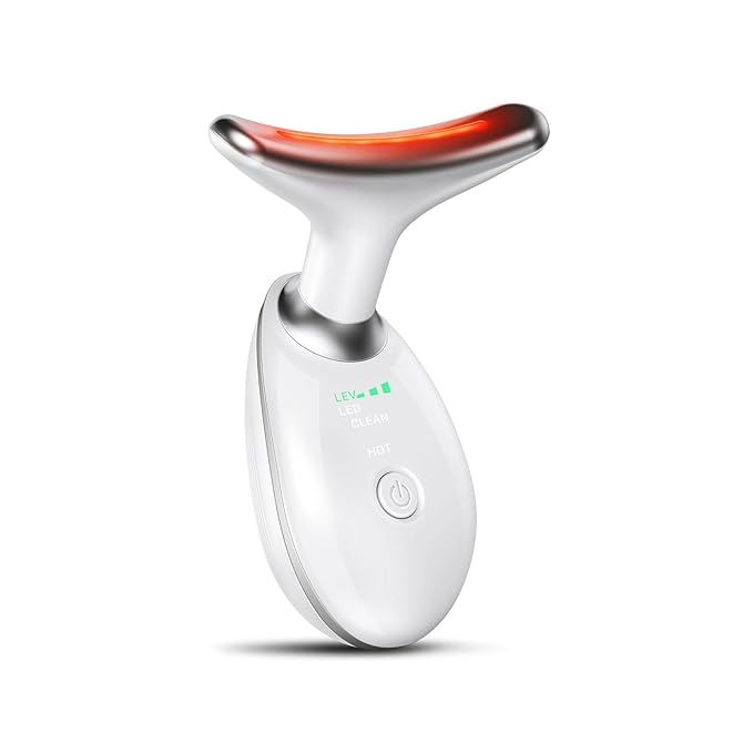 Neck Face Massager, Face Sculpting Tool, 3 Modes and Vibration for Facial Massager for Double - Chin Wrinkle,Daily Home Use