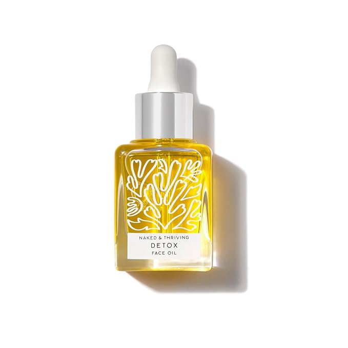 Naked & Thriving Detox Balancing Face Oil | Organic, Vegan, & Natural-Derived Skin Care | For Oily and Blemish-Prone Skin | with Jojoba, Primrose and Almond Oils f(1.18 oz/35 mL)
