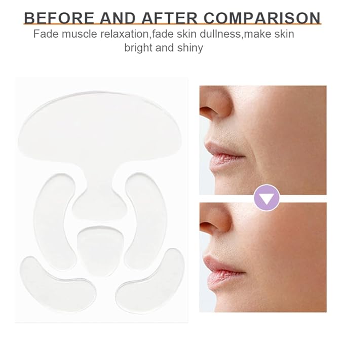 Facial and Forehead Wrinkle Patches, Reusable Hydrogel Face Lift Tape Invisible Anti Wrinkle Patches to Reduce Fine, Frown and Smile Lines, Overnight Filler for Deep Wrinkles Instantly(face-12pcs)