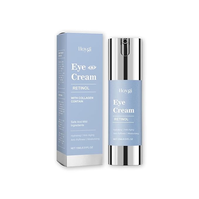 Retinol Eye Cream for Dark Circles & Wrinkles - Advanced Night Repair Treatment with Hyaluronic Acid & Vitamin E | Reduces Puffiness, Fine Lines & Eye Bags | Dermatologist Tested (15ml)