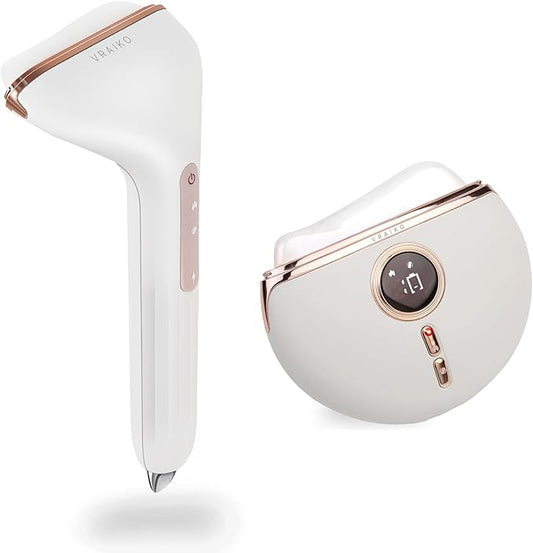 Aurora Gua Sha Device, VRAIKO Aurora-X Handheld Gua Sha Device, White Jade Stone Face Massagers