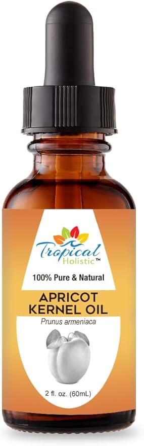 100% Pure Organic Apricot Kernel Oil, 2 oz - Natural Cold-Pressed Apricot Seed Oil from Turkey - Ideal for Massage, Skincare, Hair, Body, Aromatherapy for Men & Women
