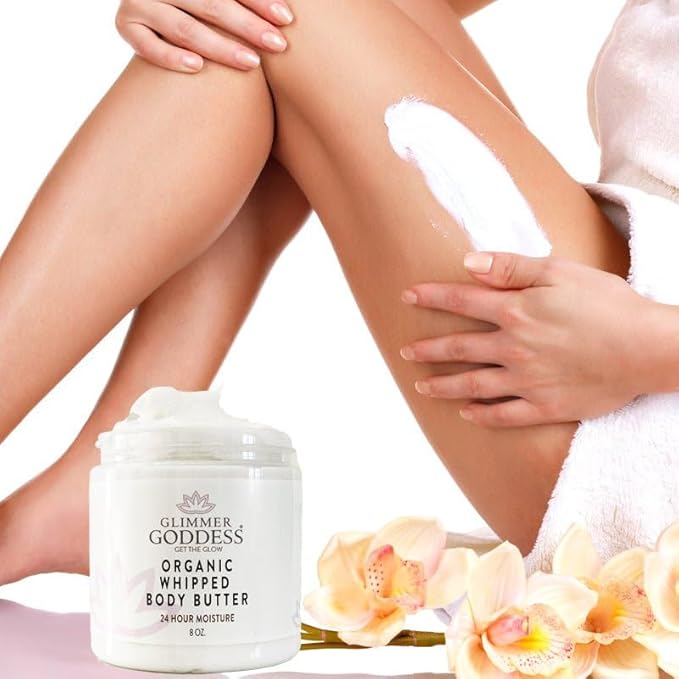 GLIMMER GODDESS Organic Body Butter - 8oz (Christmas Cookie)