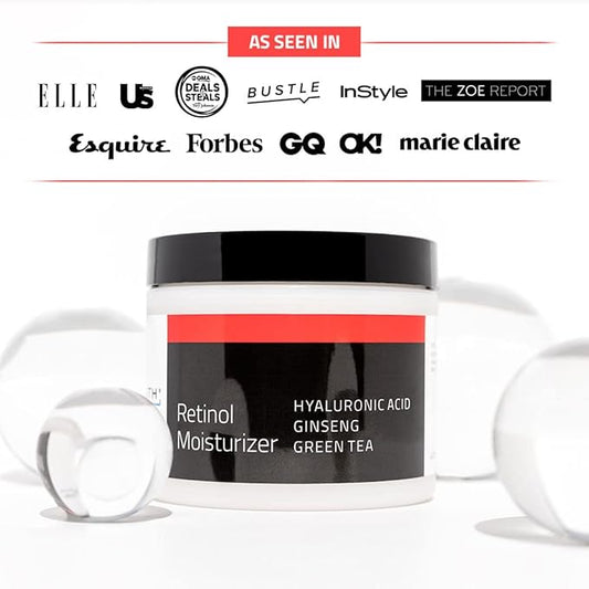 YEOUTH Retinol Cream for Face, Retinol Face Cream for Women and Men with Hyaluronic Acid and Green Tea, Night Moisturizer for a Smoother Appearance 2oz