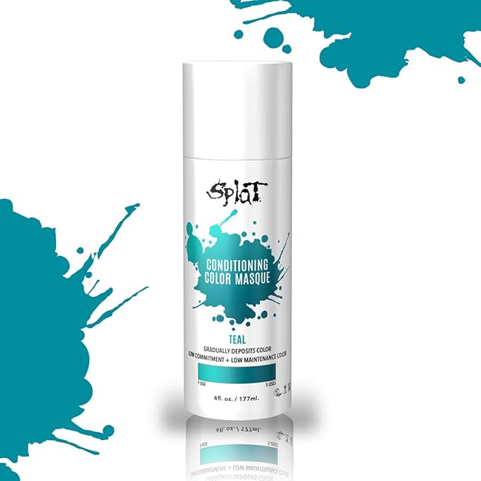 Splat Hair Color Conditioning Masque (6oz) (Teal)