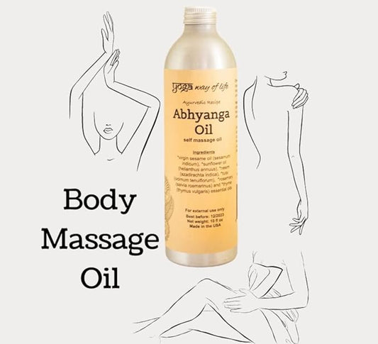 Organic Herbal Self-Massage Body Oil | Ayurvedic Recipe | 10 FL OZ