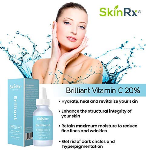Vitamin C Serum with Hyaluronic Acid Vitamin E Collagen Formula [BIG 2-OZ Bottle] - Tightens, Brightens and Hydrates Skin for More Youthful and Radiant Appearance