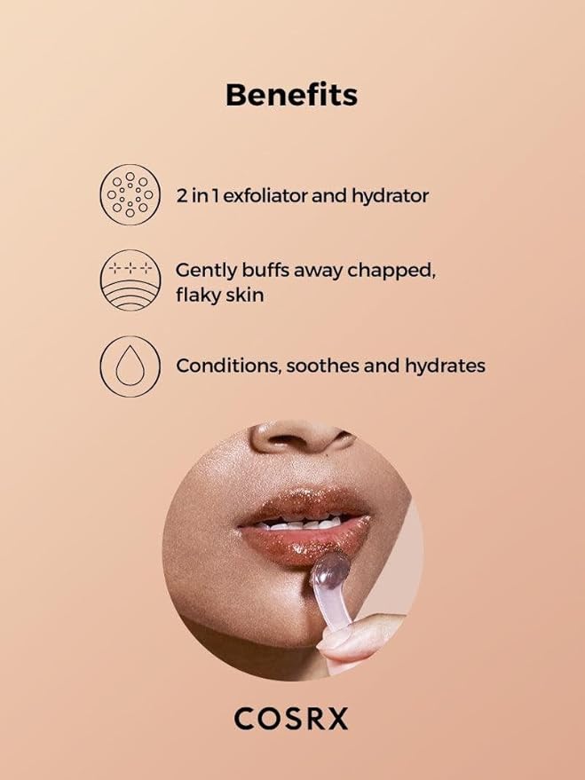 COSRX Lip Care Balm for Dry Chapped Lips, Enriched with Shea Butter, Sleeping Mask, Korean Skin Care, Animal Testing-Free, Artificial Fragrance-Free, Parabens-Free (Lip Scrub)