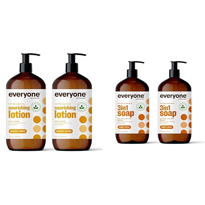 Everyone Nourishing Hand and Body Lotion & 3-in-1 Soap