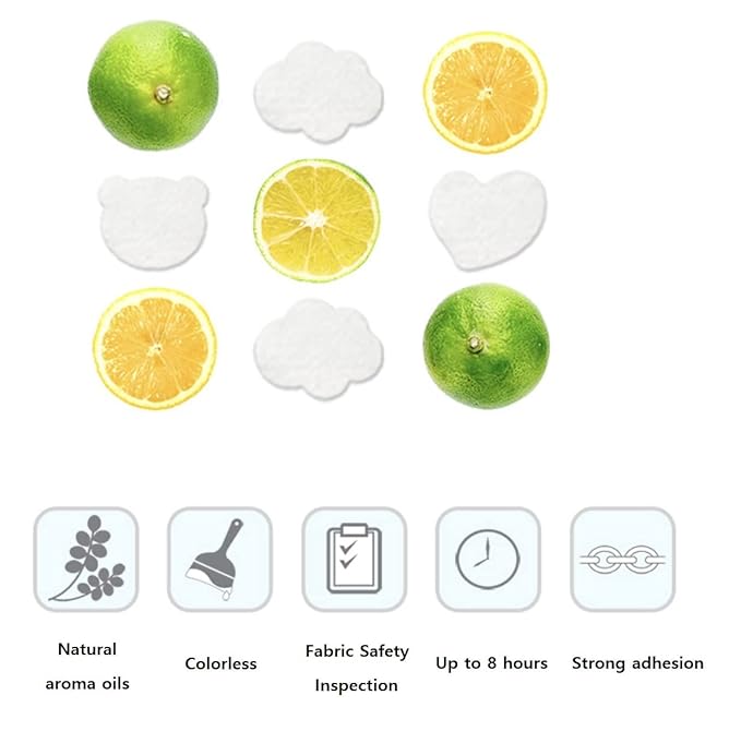 Soom Mask patch Aroma Stickers B-TS used product Korean mask stickers scented Contains Refreshing and Fragrant-Pure Essential Oil Scented Mask Patches for Refreshing Face Mask 24 Patches (Lemon Mint)
