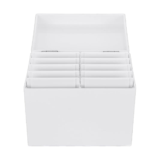 Acrylic Eyelash Storage Box, 10 Layers False Eyelashes Glue Pallet Holder Display Grafting Eye lashes Extension Close-Packed Display with 10 Pallets Makeup Organizer