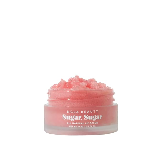NCLA - Natural Sugar, Sugar Lip Scrub | Vegan, Cruelty-Free, Clean Skincare (Pink Champagne)