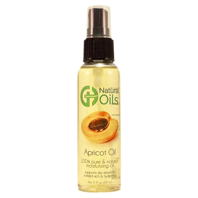 2 fl oz Apricot Kernel Oil - 100% All Natural - Premium Quality Cold Pressed Carrier Apricot Oil for Aromatherapy, Massage and Moisturizing Skin
