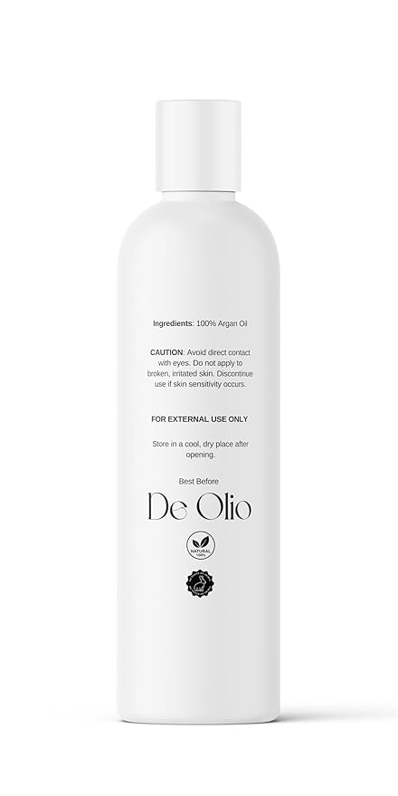 | Argan Oil of Morocco | 100% Pure & Natural Cold Pressed Argan Oil for Hair, Skin, Face | Refined Moroccan Hair Oil for Moisturizing & Strengthening | 8fl. oz. (237mL)