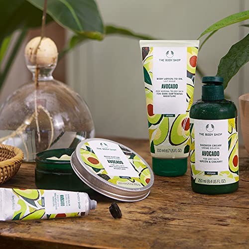 The Body Shop Avocado Lotion-to-Oil, For Dry Skin, 72Hr Moisture, Vegan, 6.7 US FL OZ
