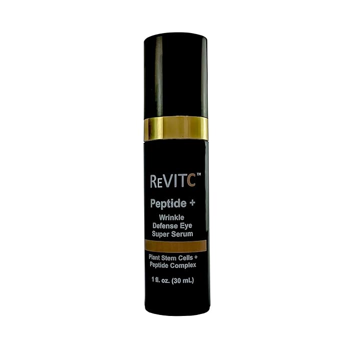 ReVitC Peptide + Wrinkle Defence Eye Super Serum for Face and Neck with Plant Stem Cells, Peptide Complex, MSM, and much more.
