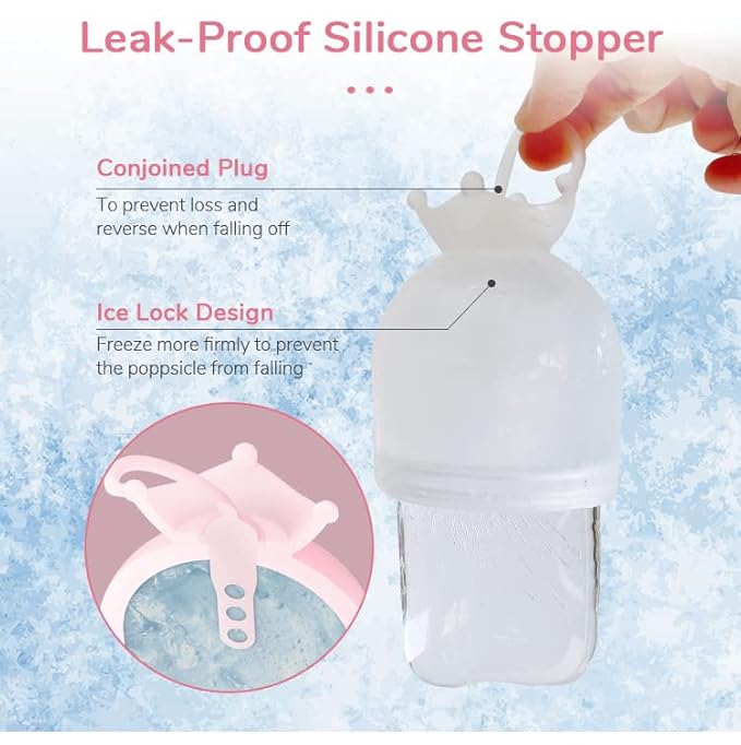 Ice Roller for Face and Eye, Face ice mold - Silicone Ice Mold for Face - Cold Facial Massage Roller Skin Care Tools for Eye Puffiness Relief, Brighten Lubricate Shrink Pores (Orange)