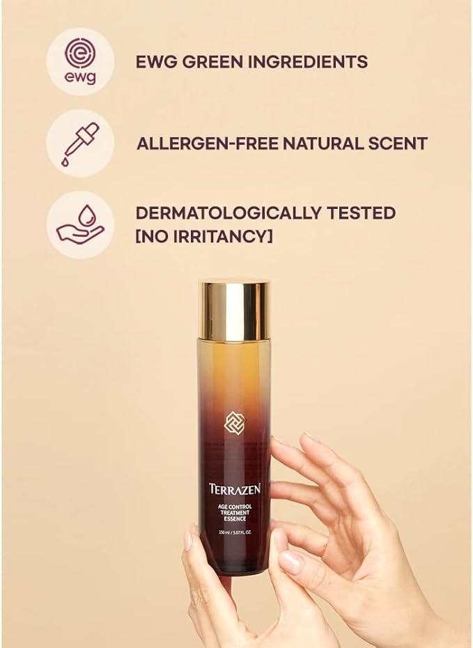 Age Control Treatment Essence, 5.07 fl.oz.(150ml), Boosting Essence, Fluid serum, Enriched toner, Creating Bouncy, Luminous Skin