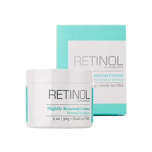 Retinol Nightly Renewal Cream │ All in One Age Repairing Night Cream Targets Wrinkles and Fine Lines