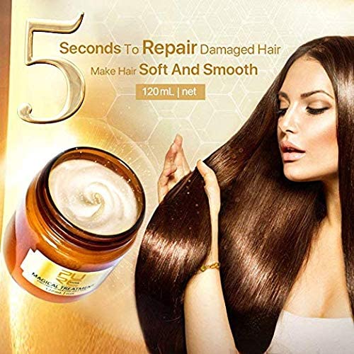 120ml Magical Hair Treatment Mask 5 Seconds Repairs Damage Hair Advanced Molecular Hair deep Conditioner Roots Treatment Return Bouncy Restore Elasticity Hair Care Essence