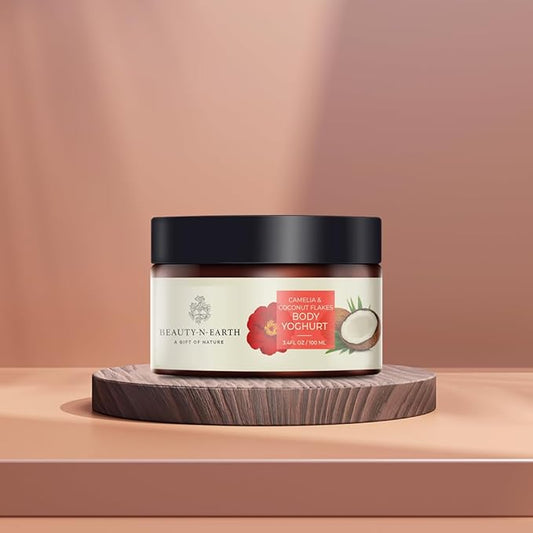 Camelia Coconut Flakes Body Yoghurt,100ml Enriched with Camellia Oleifera Seed Oil | Coconut oil | Shea Butter | Tea | Vitamin E