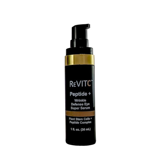ReVitC Peptide + Wrinkle Defence Eye Super Serum for Face and Neck with Plant Stem Cells, Peptide Complex, MSM, and much more.