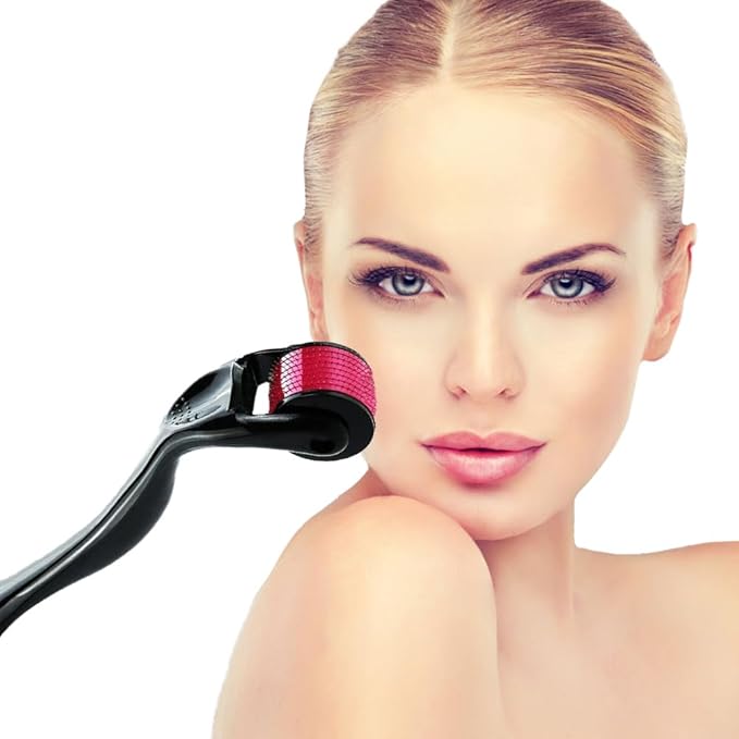 Derma Roller |540 Titanium Needles| Beard Derma Roller Hair Men, Beard Roller For Men and Women