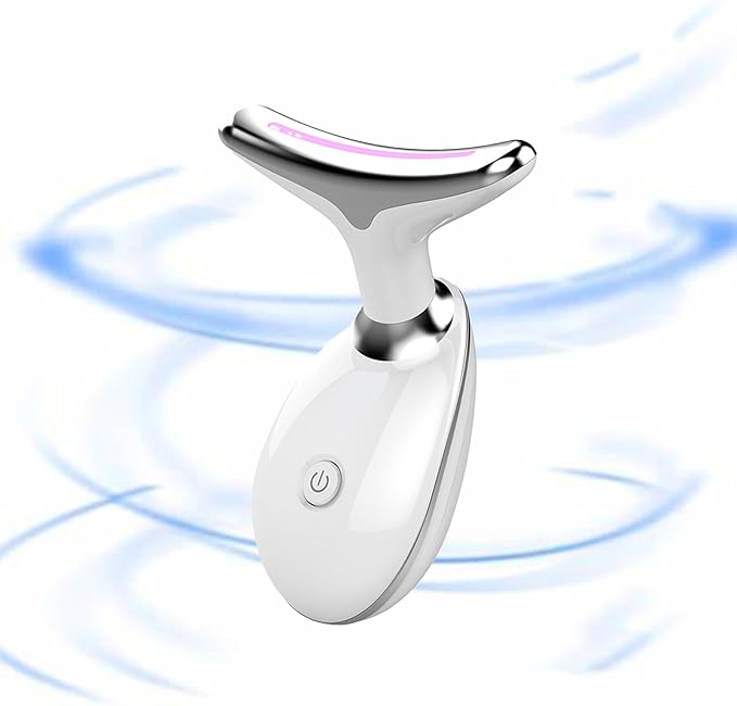 Facial and Neck Massager, Multi-Mode Adjustabl, Facial Shaping Tool, Can Be Used with Lotion to Improve Skin Condition (White)