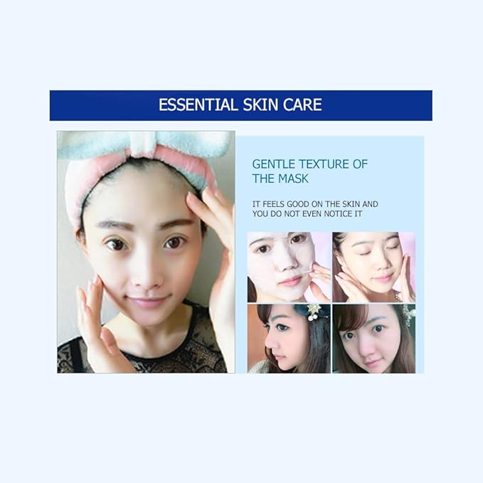 BIOAQUA Hyaluronic Acid Moisturizing Replenishment Facial Mask HA Reduces Acne Deep Cleanse 30g (5 Pack)