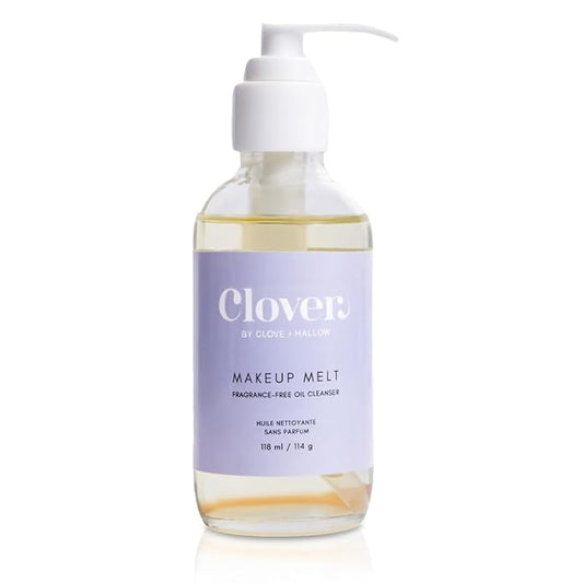 Clover Makeup Melt Milky Cleansing Oil | Gentle Makeup Removal, Skin-Friendly Formula and Residue-Free Rinse | Cruelty-Free & Vegan Face Oil - 118 ml