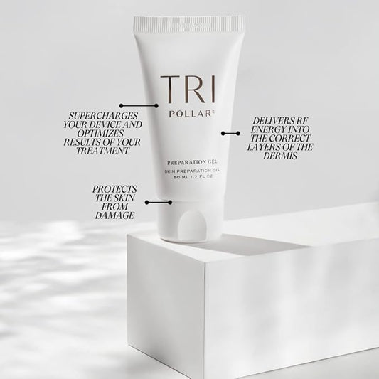 TriPollar Stop Preparation Gel 50ml - High Radio Frequency Skin Tightening Facial Machine Gel - Professional Home RF Anti-Aging Formula - Compatible Stop Devices - FDA Cleared