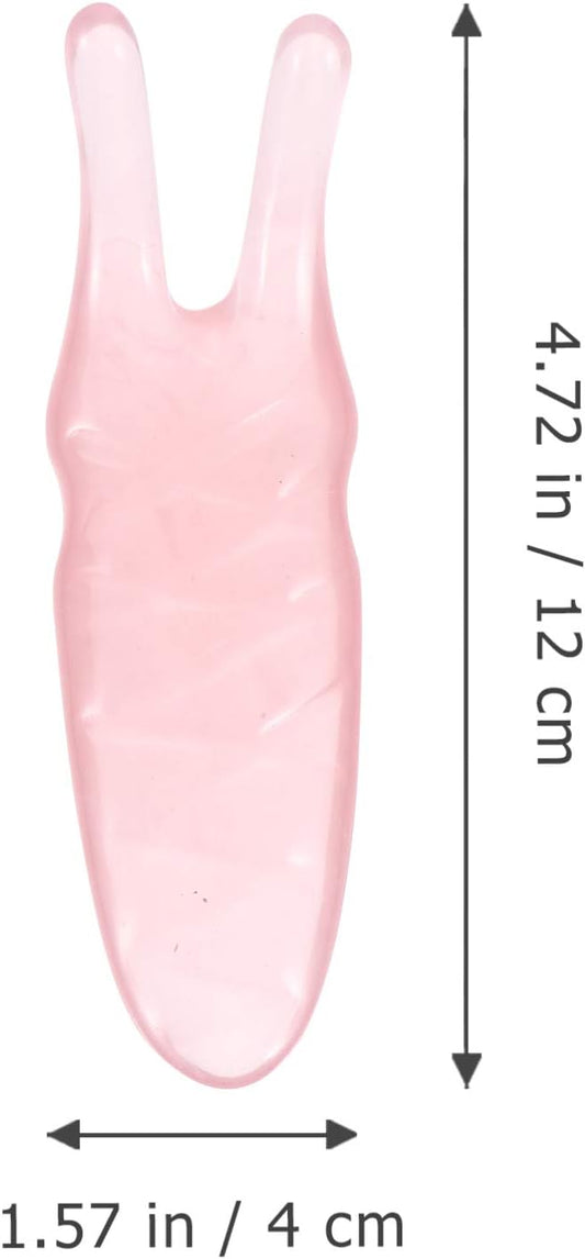 Healifty Resin Massage Comb 2Pcs - Guasha Scalp Comb, Handheld Gua Sha Scraping Massage Tool for Head Caring, Relax (Pink)