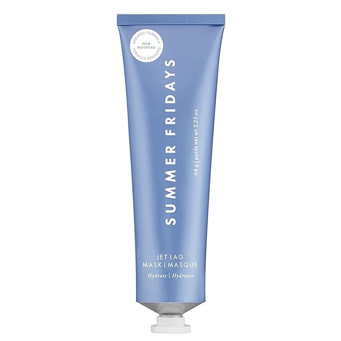Summer Fridays Jet Lag Mask - Hydrating Face Moisturizer + Mask - Enriched with Hyaluronic Acid, Niacinamide, Glycerin + Antioxidants Helps Nourish Skin for a Renewed + Radiant Complexion (2.25 Oz)