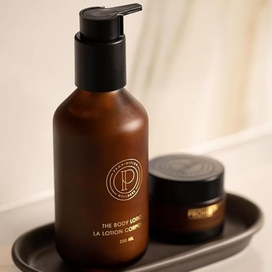 The Body Lotion, Body Lotion for Dry Skin, Body Moisturizer, Hyaluronic Acid, Macadamia Nuts, and Hemp Seed Oils, Paraben Free (250 ml)