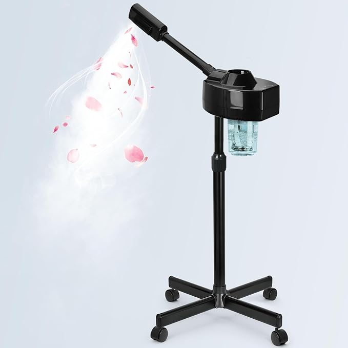 Professional Facial Steamer, Face Steamer with Hot Mist, Esthetician Facial Steamer Salon Spa Beauty Skin Care Equipment