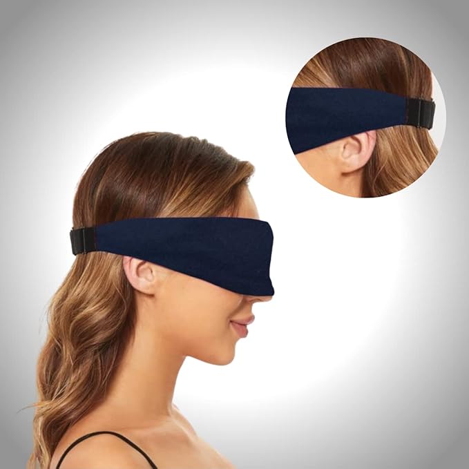 Sleep Mask - 3D Contour Sleep Mask with Earplug and Carrying Pouch